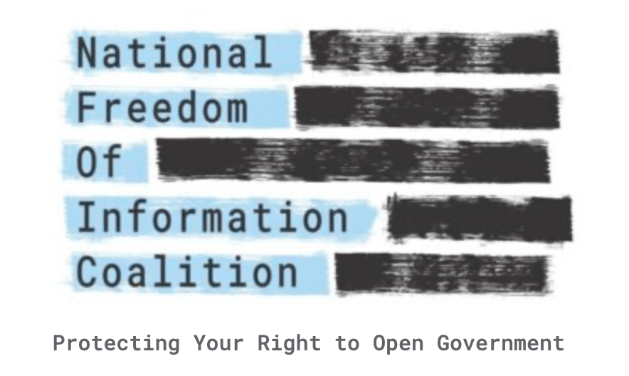 National Freedom of Information Coalition sign