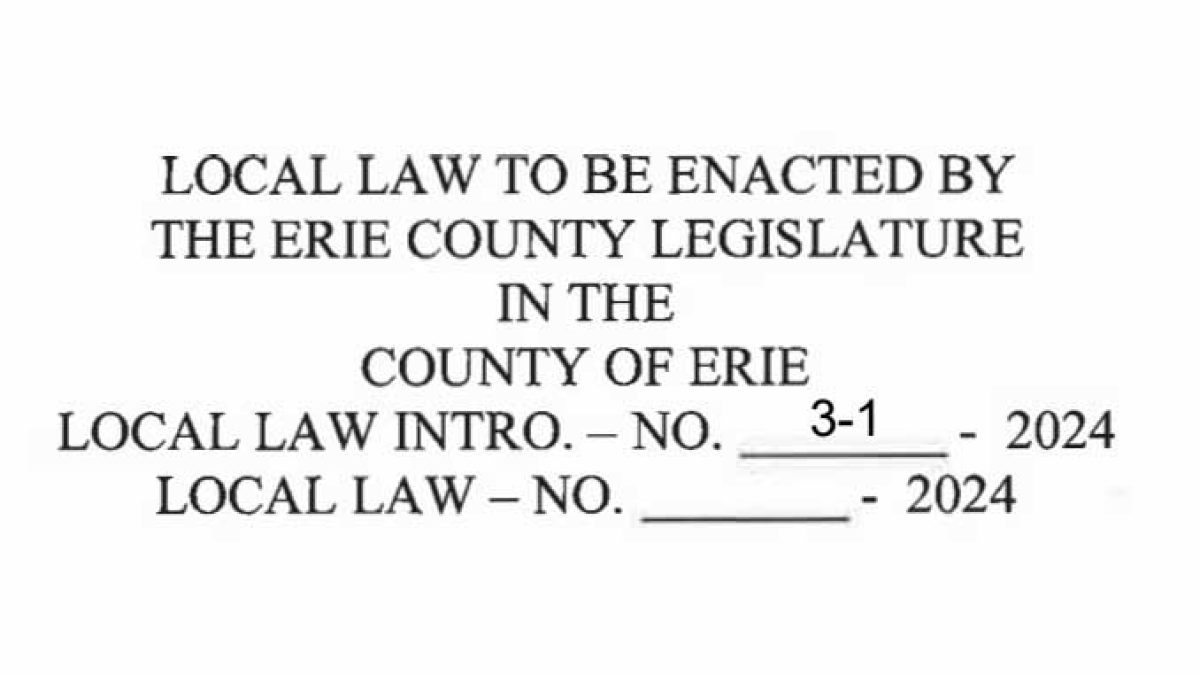 erie county transparency legislation
