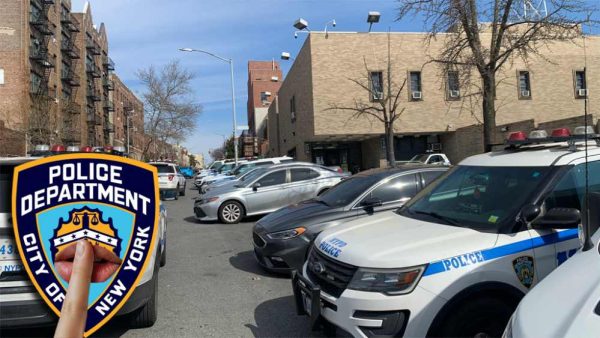 NYPD parking placard on a car dashboard