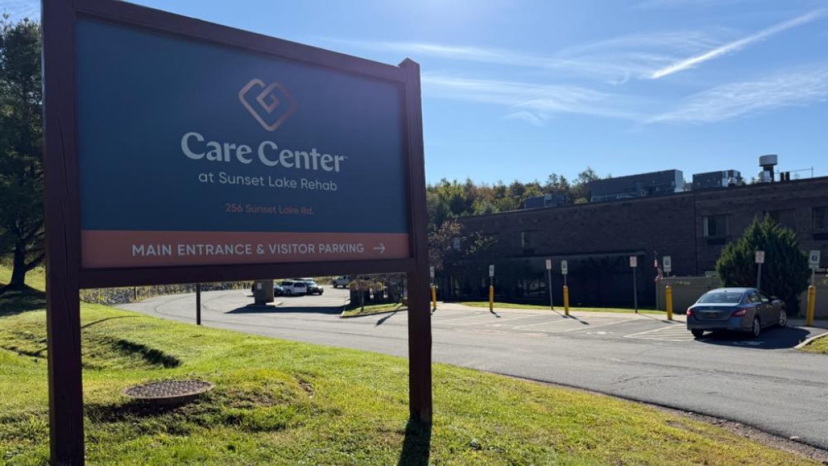 Exterior signage of the Sullivan County Adult Care Center in Liberty