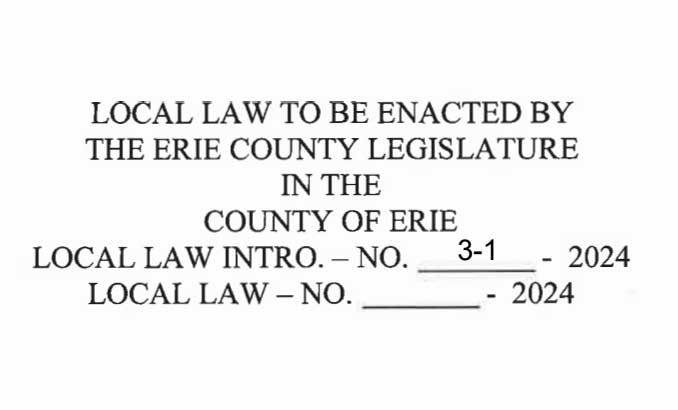 erie county transparency legislation